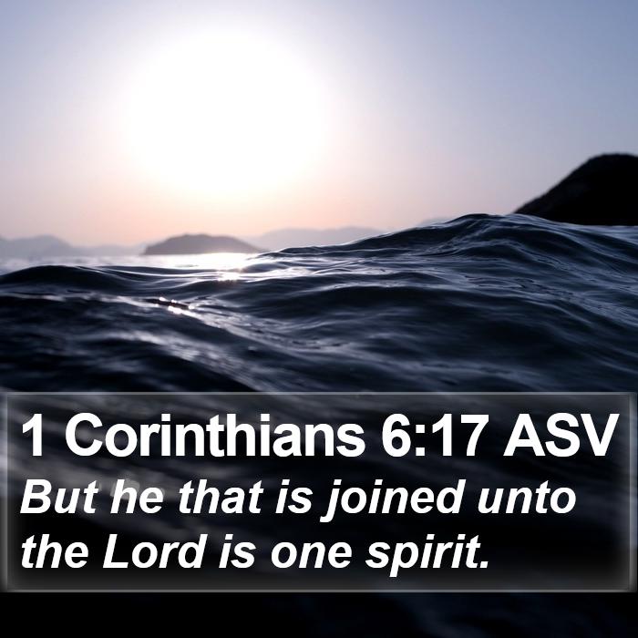 1 Corinthians 6:17 ASV Bible Study