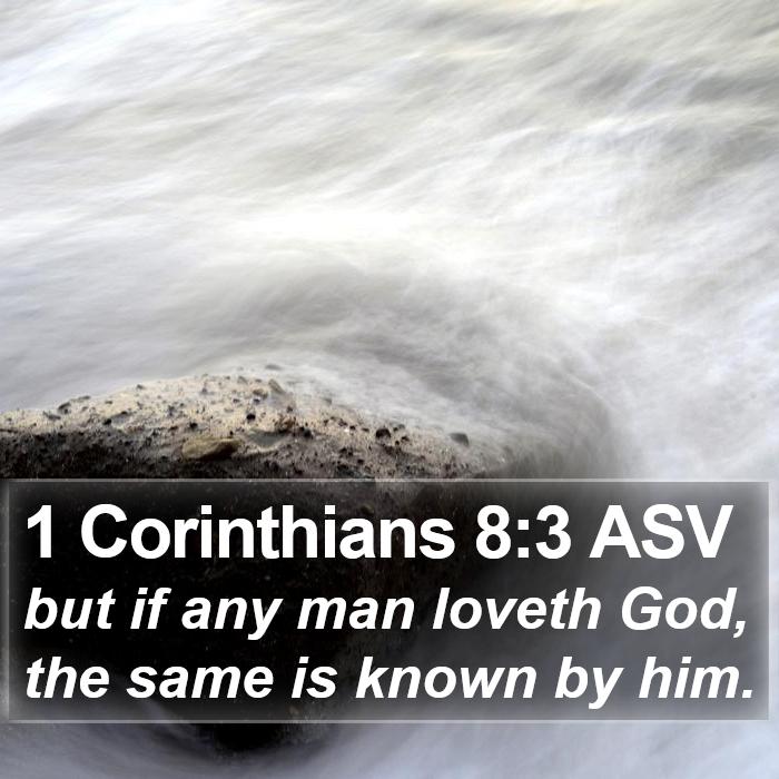 1 Corinthians 8:3 ASV Bible Study