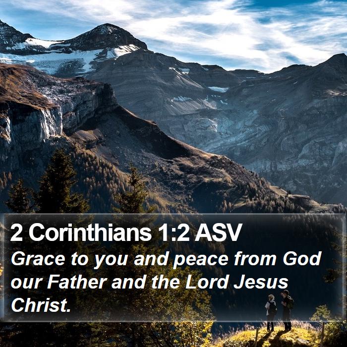 2 Corinthians 1:2 ASV Bible Study