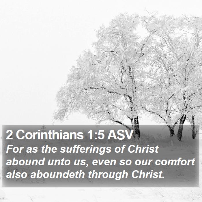 2 Corinthians 1:5 ASV Bible Study