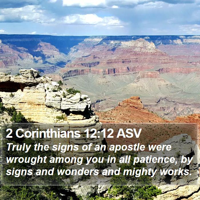 2 Corinthians 12:12 ASV Bible Study