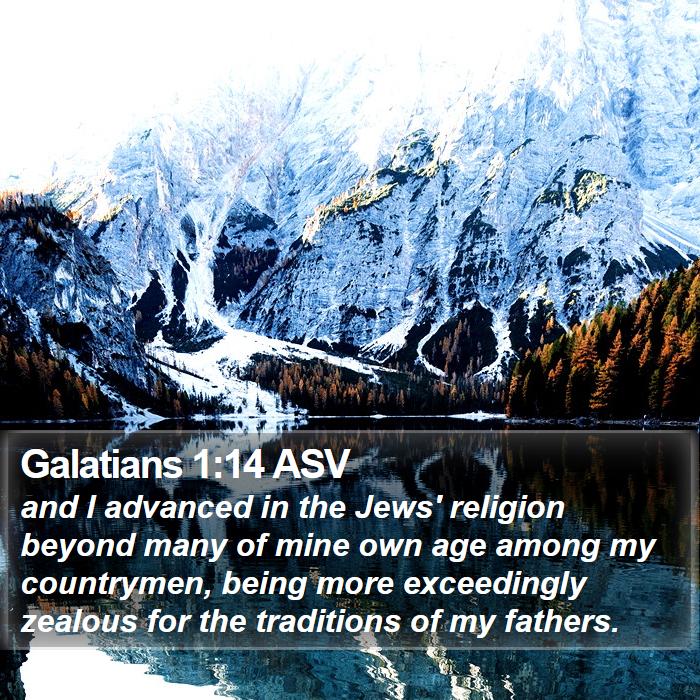 Galatians 1:14 ASV Bible Study