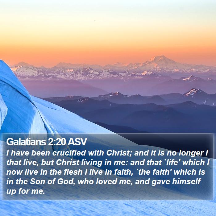 Galatians 2:20 ASV Bible Study