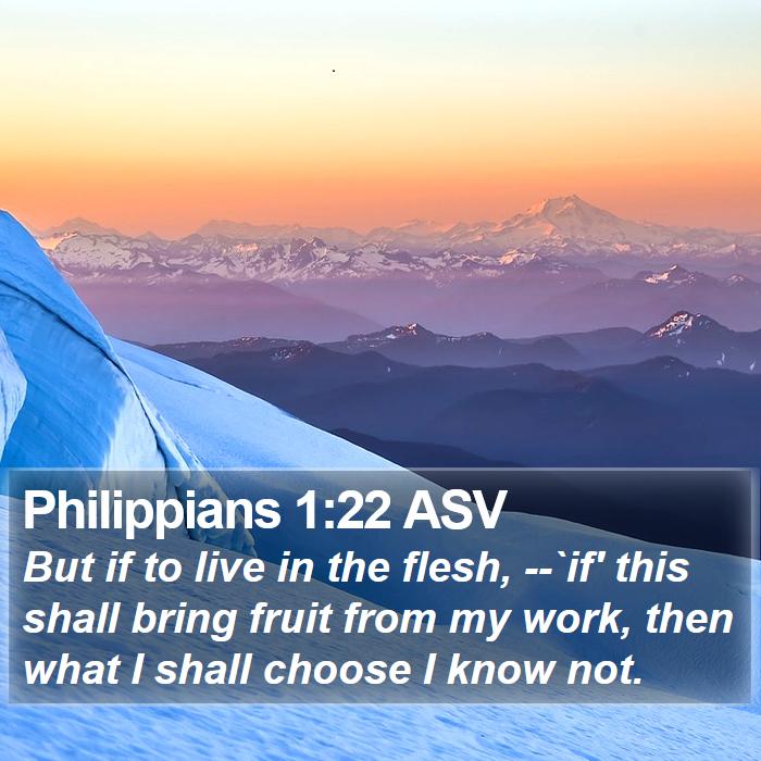 Philippians 1:22 ASV Bible Study