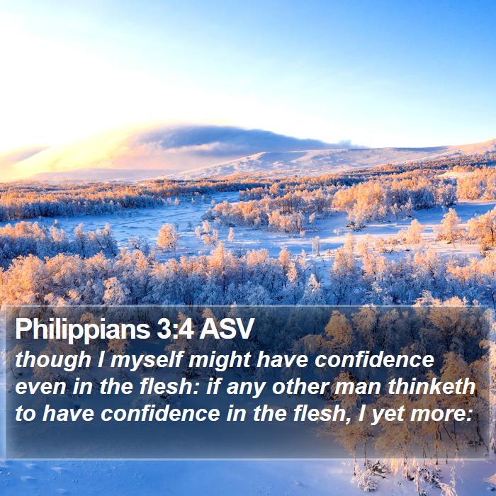 Philippians 3:4 ASV Bible Study