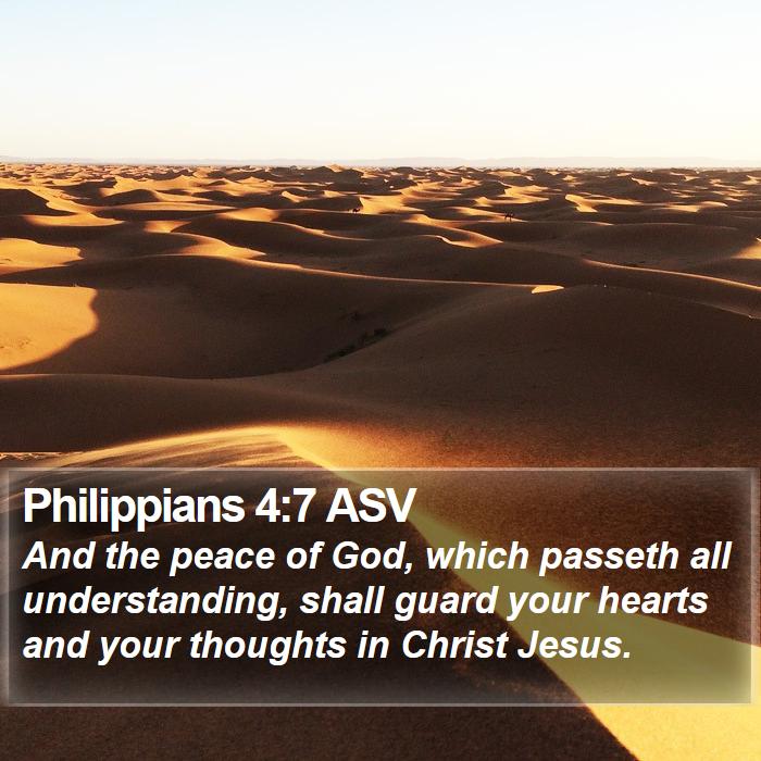 Philippians 4:7 ASV Bible Study