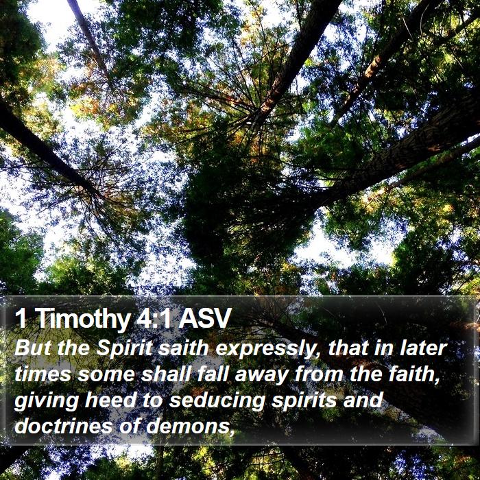 1 Timothy 4:1 ASV Bible Study