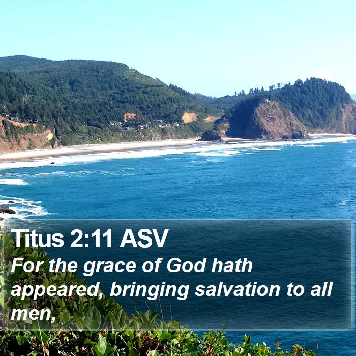 Titus 2:11 ASV Bible Study