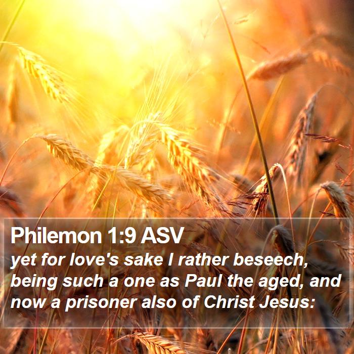 Philemon 1:9 ASV Bible Study