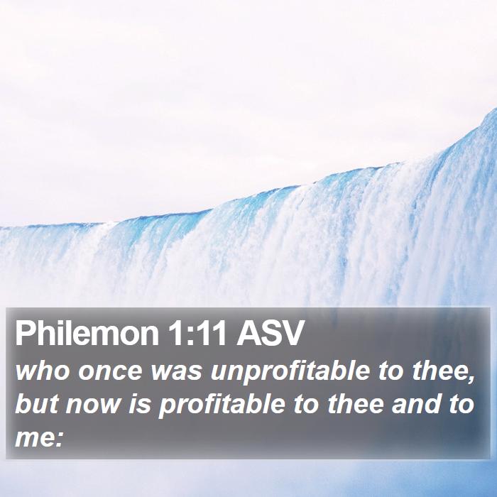 Philemon 1:11 ASV Bible Study