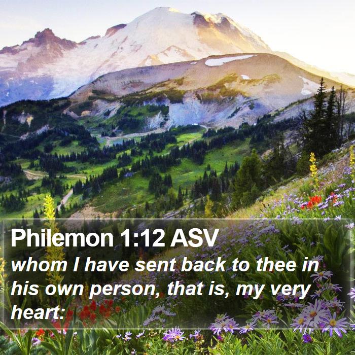 Philemon 1:12 ASV Bible Study