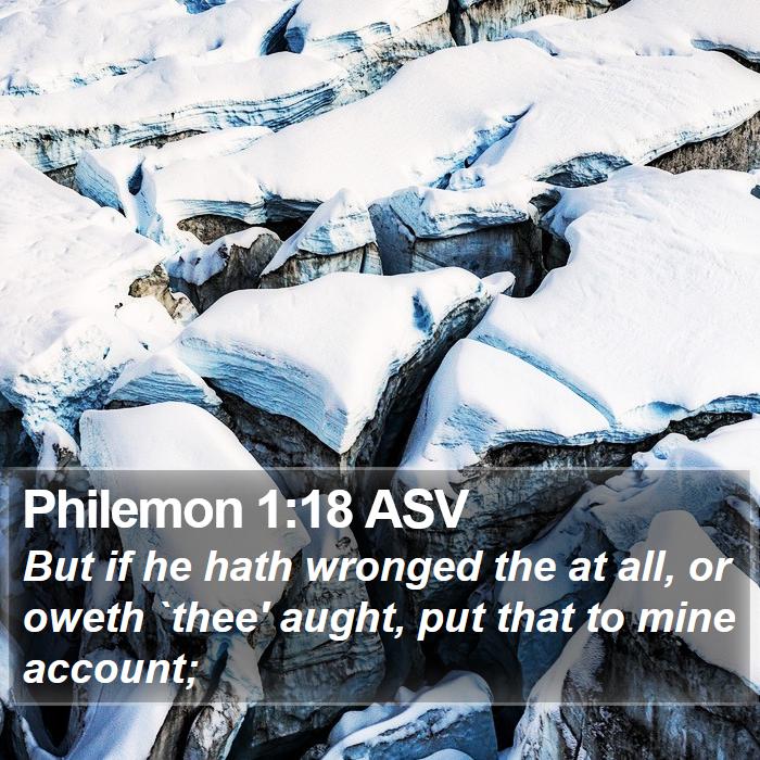 Philemon 1:18 ASV Bible Study