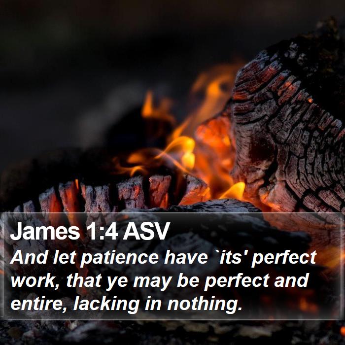 James 1:4 ASV Bible Study