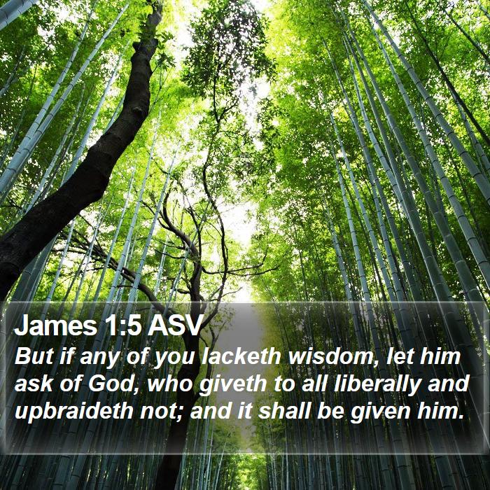 James 1:5 ASV Bible Study