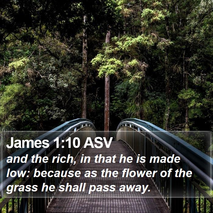 James 1:10 ASV Bible Study