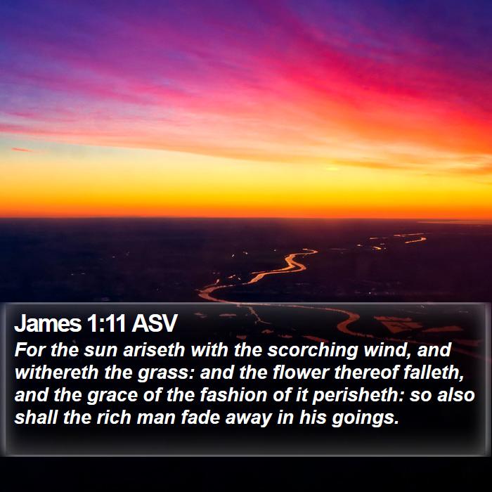 James 1:11 ASV Bible Study