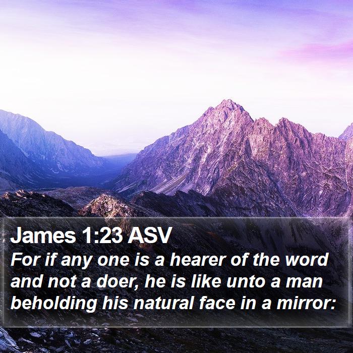 James 1:23 ASV Bible Study