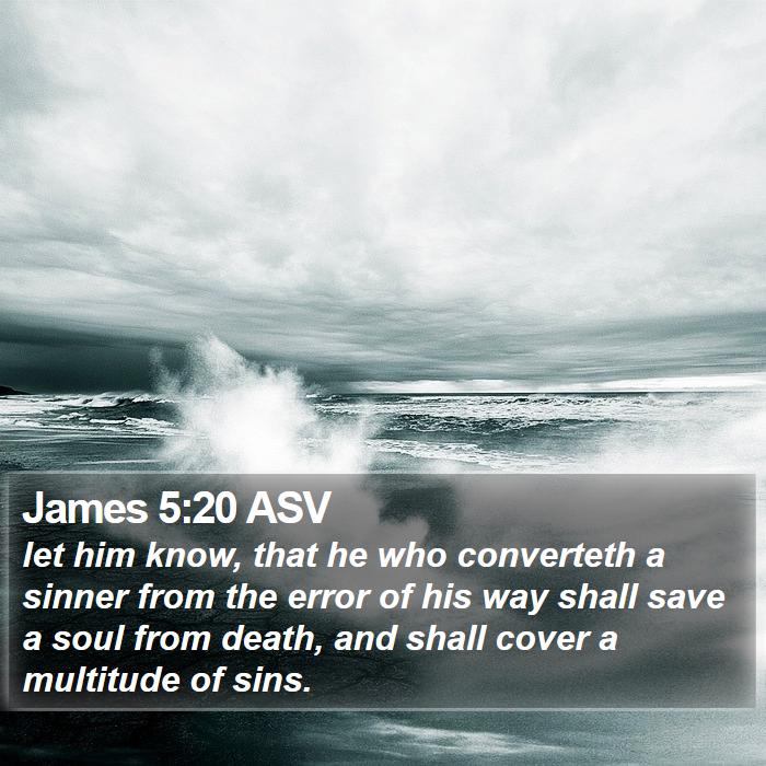 James 5:20 ASV Bible Study