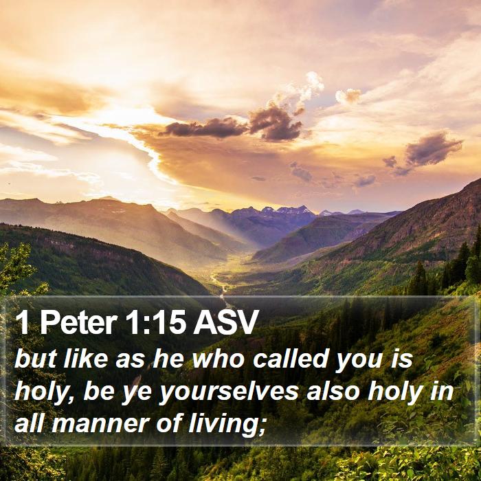 1 Peter 1:15 ASV Bible Study