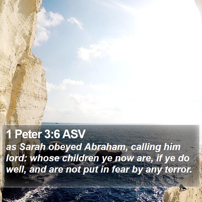 1 Peter 3:6 ASV Bible Study