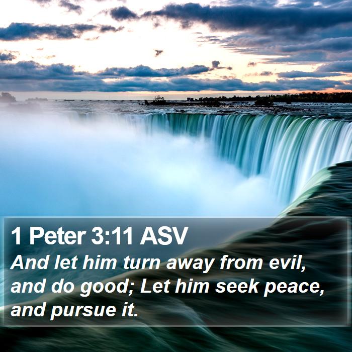 1 Peter 3:11 ASV Bible Study