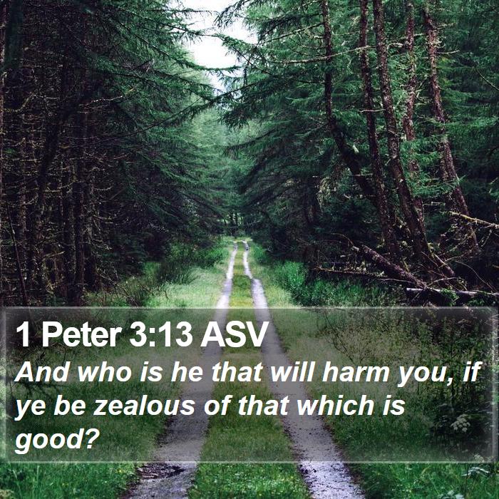 1 Peter 3:13 ASV Bible Study