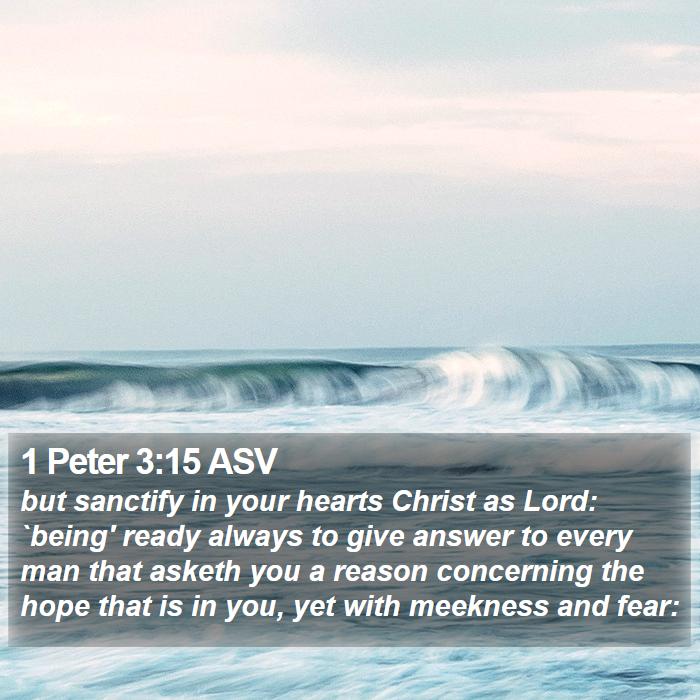 1 Peter 3:15 ASV Bible Study