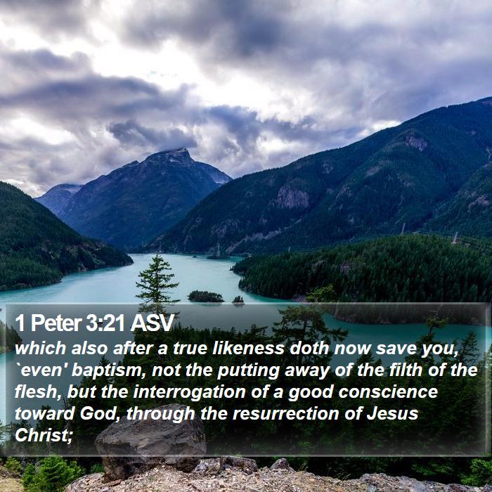 1 Peter 3:21 ASV Bible Study