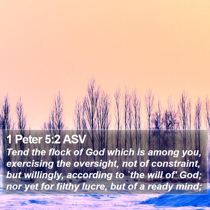 1 Peter 5:2 ASV Bible Study