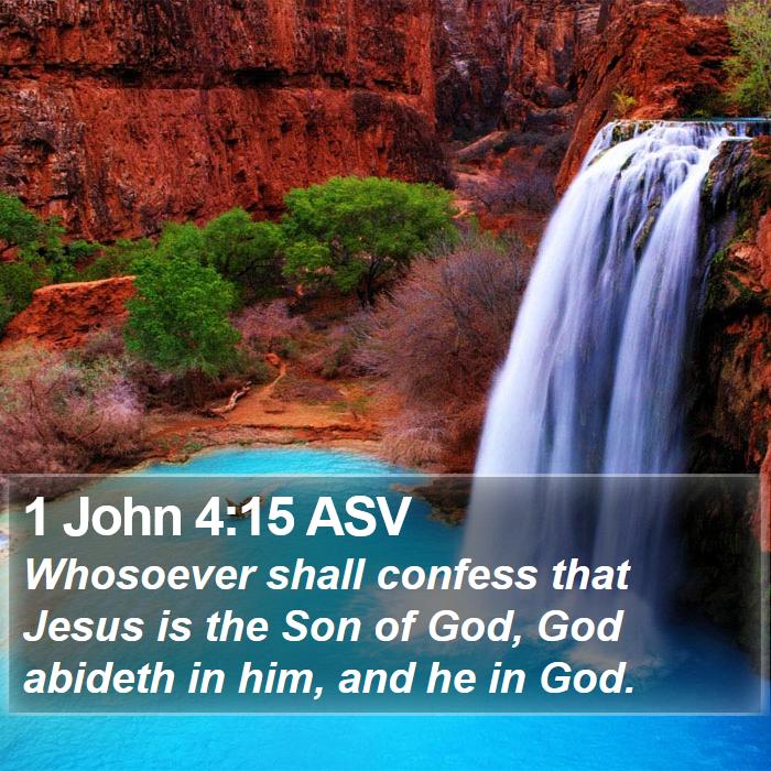 1 John 4:15 ASV Bible Study