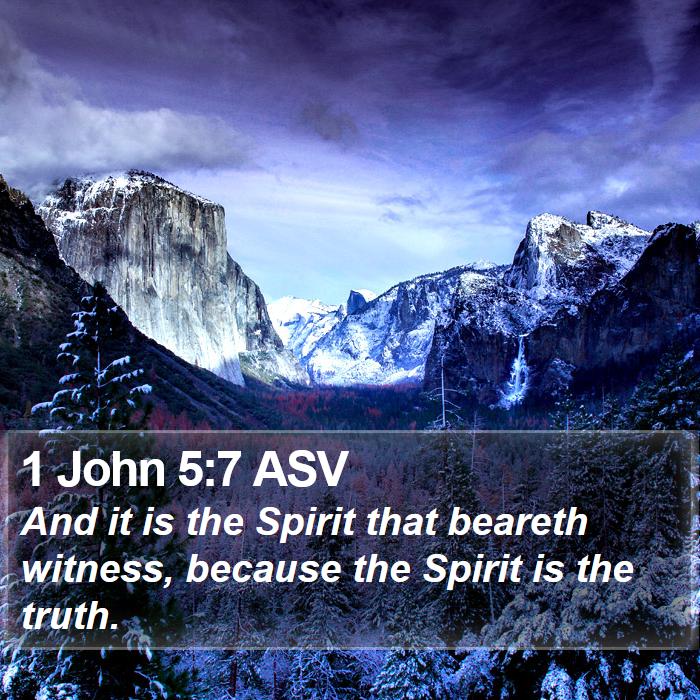 1 John 5:7 ASV Bible Study