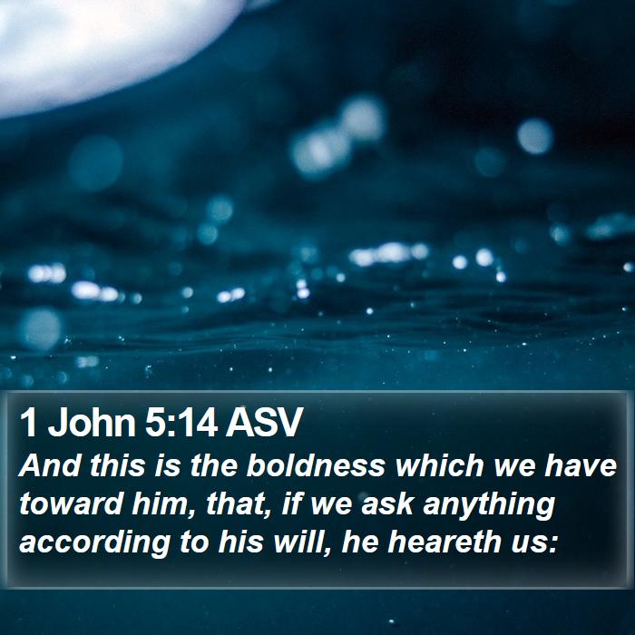 1 John 5:14 ASV Bible Study