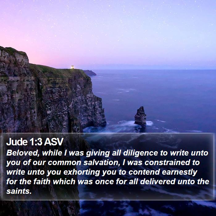 Jude 1:3 ASV Bible Study