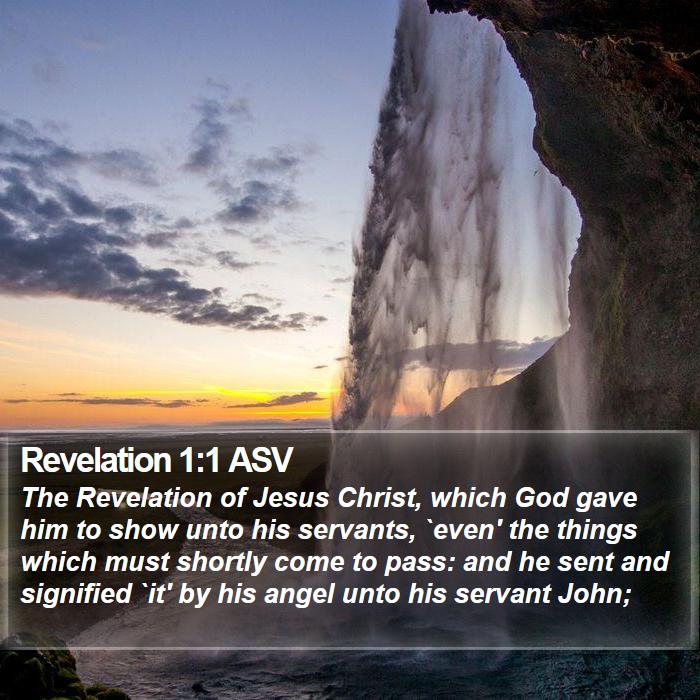 Revelation 1:1 ASV Bible Study