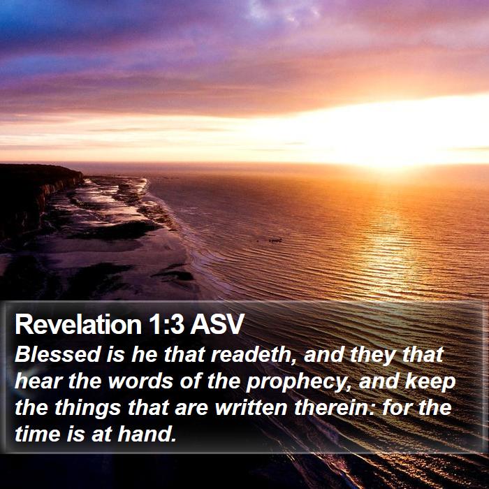 Revelation 1:3 ASV Bible Study