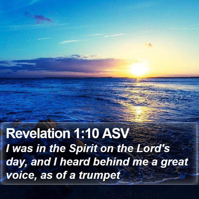 Revelation 1:10 ASV Bible Study