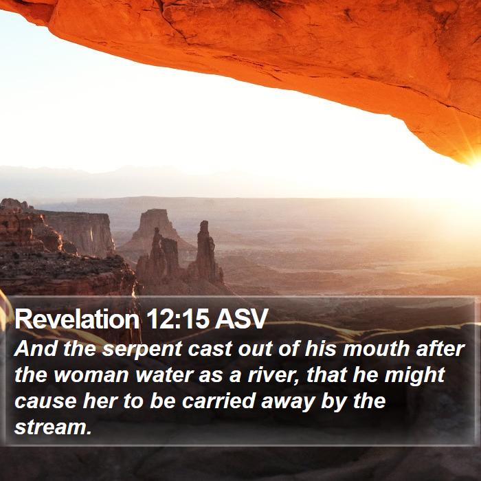 Revelation 12:15 ASV Bible Study