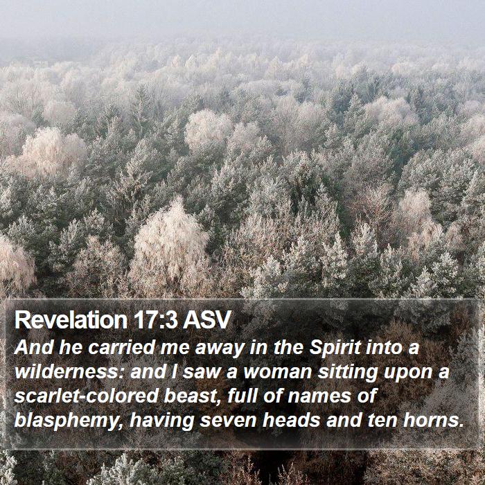 Revelation 17:3 ASV Bible Study