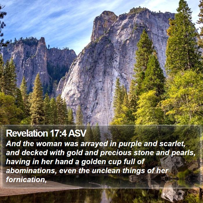 Revelation 17:4 ASV Bible Study