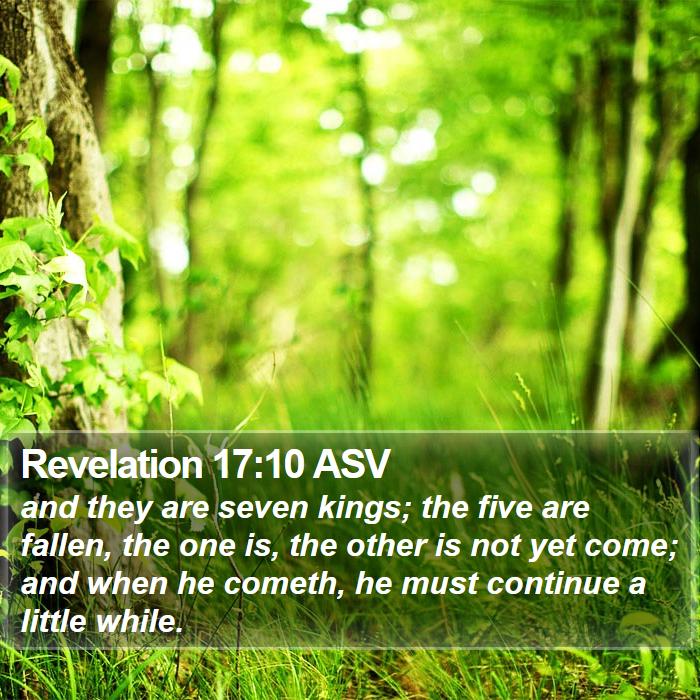 Revelation 17:10 ASV Bible Study