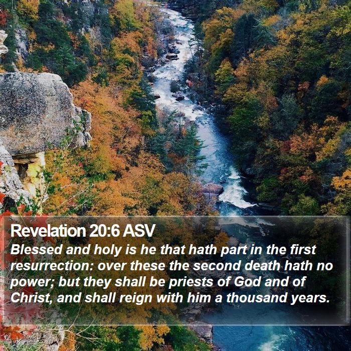 Revelation 20:6 ASV Bible Study