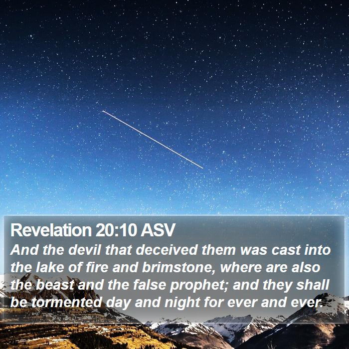 Revelation 20:10 ASV Bible Study