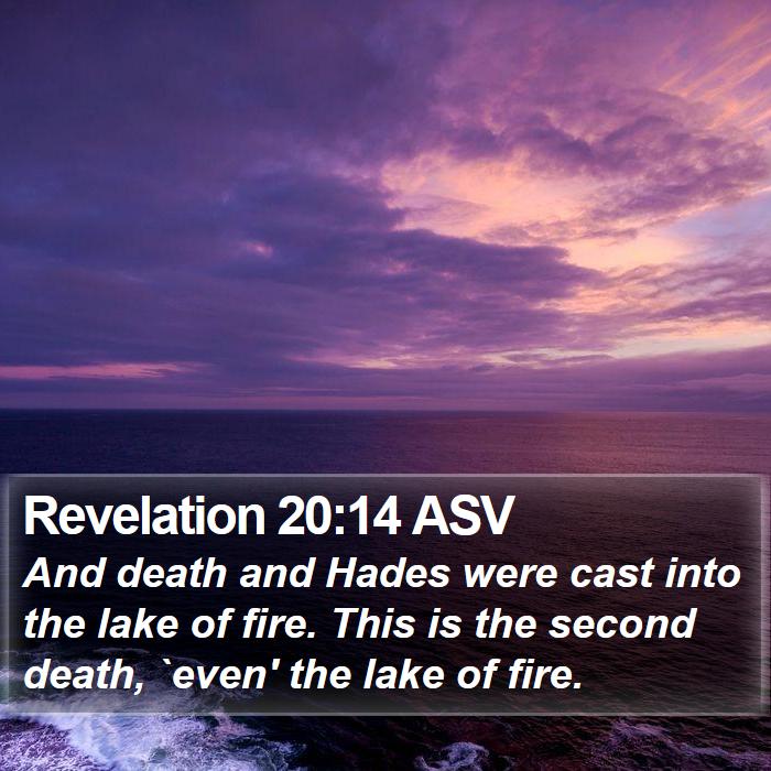 Revelation 20:14 ASV Bible Study