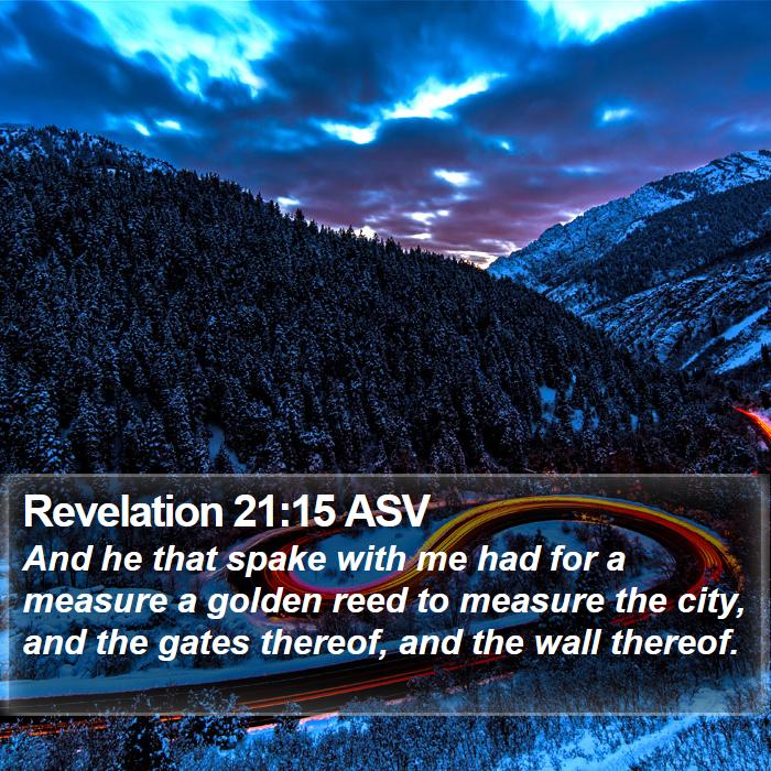 Revelation 21:15 ASV Bible Study