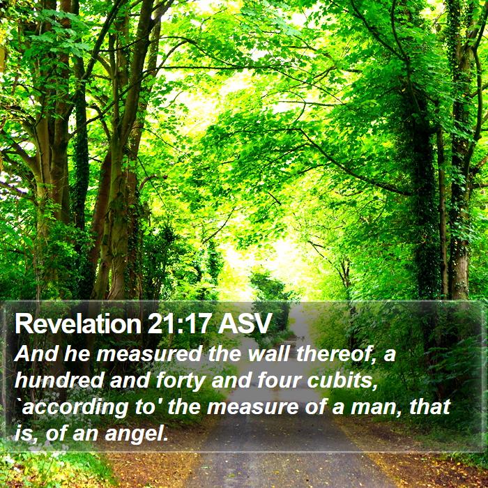 Revelation 21:17 ASV Bible Study