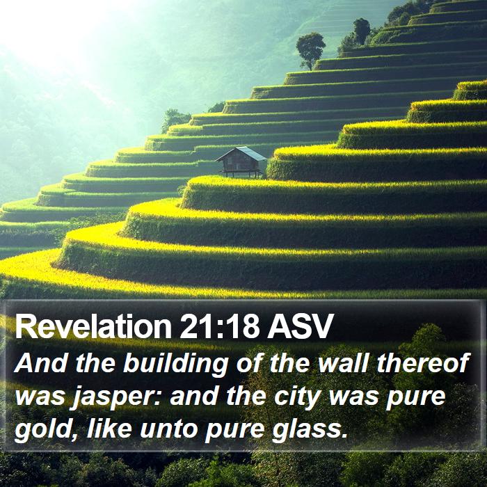 Revelation 21:18 ASV Bible Study