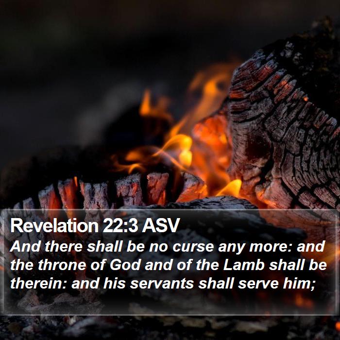 Revelation 22:3 ASV Bible Study