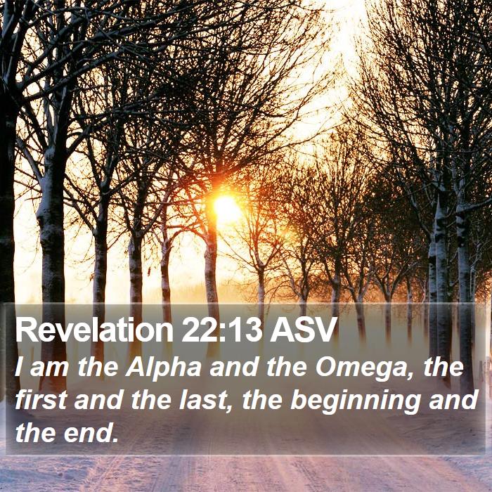 Revelation 22:13 ASV Bible Study